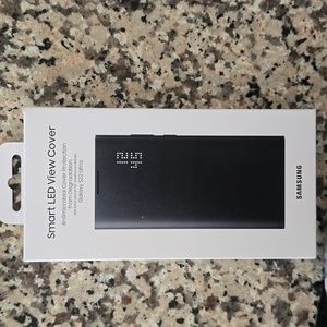 Samsung Galaxy S22 ULTRA Smart LED view cover phone case with attached popsocket